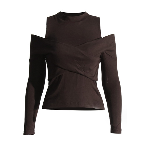 Custom Solid Color Women's Tops Bottom T-Shirt