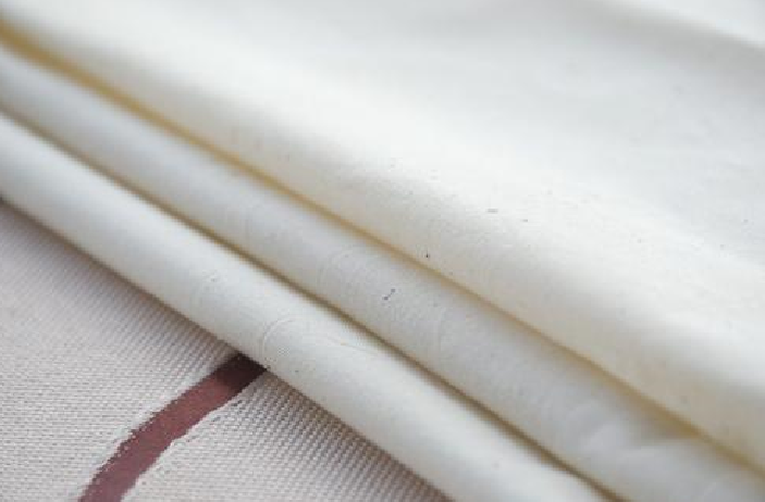 white cotton fabric