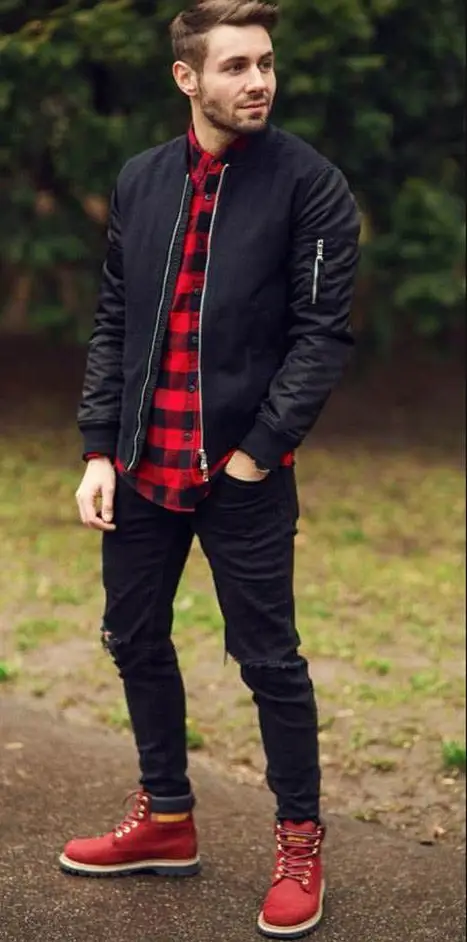 Black + red