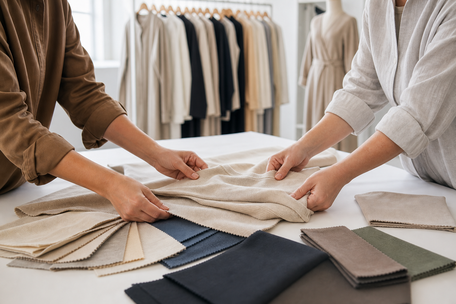 Fabric selection for private label clothing production