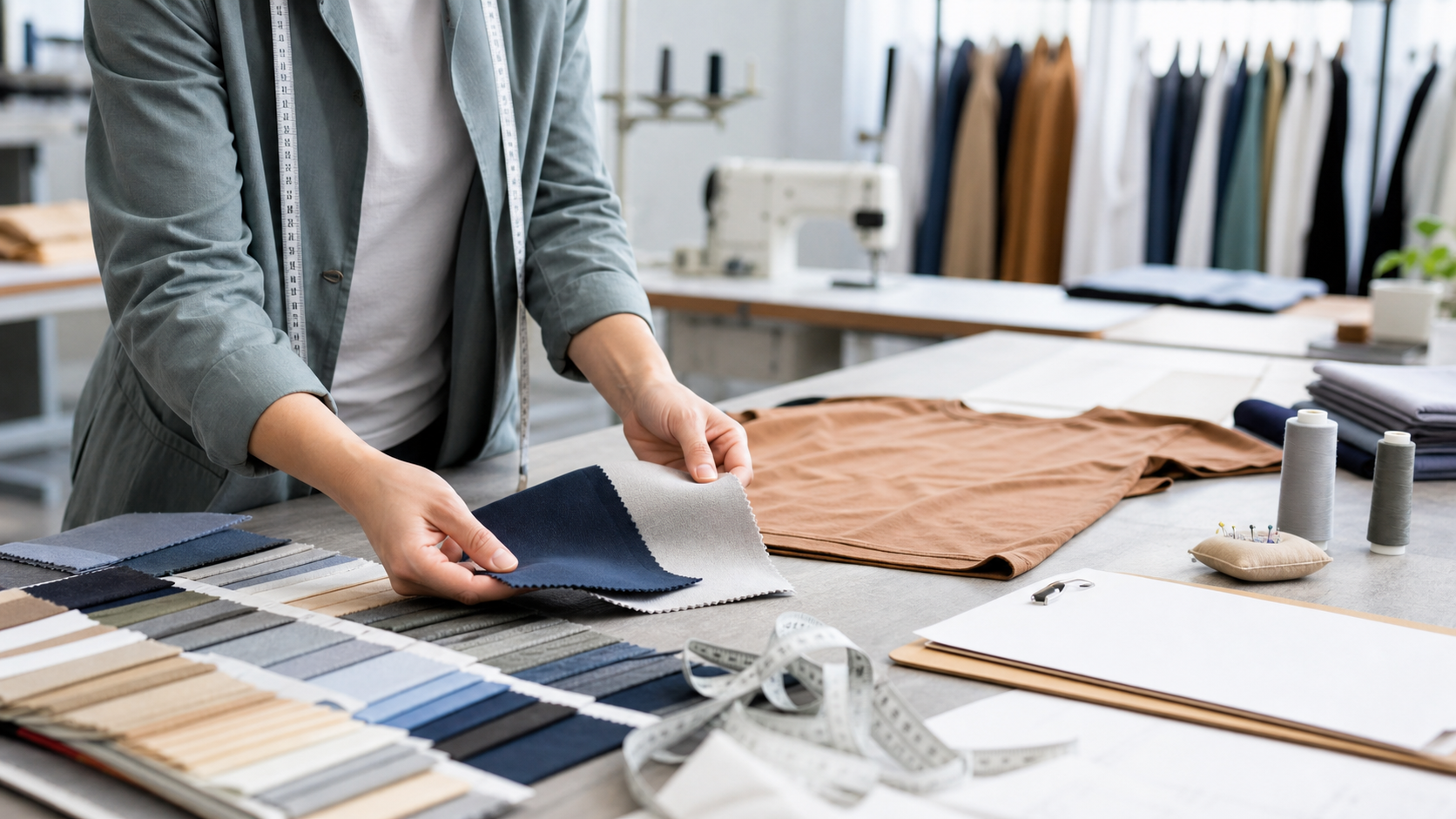 Apparel fabric testing and quality review before bulk clothing production